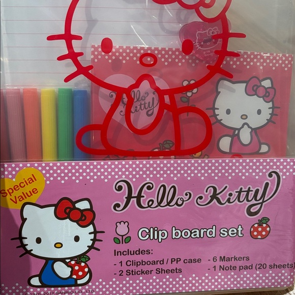 HELLO KITTY Clipboard Set NEW - Picture 3 of 3